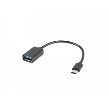 USB-kaabel Lanberg AD-OTG-UC-01 0,15 m USB 2.0 USB A USB C Must