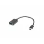 USB-kaabel Lanberg AD-OTG-UC-01 0,15 m USB 2.0 USB A USB C Must