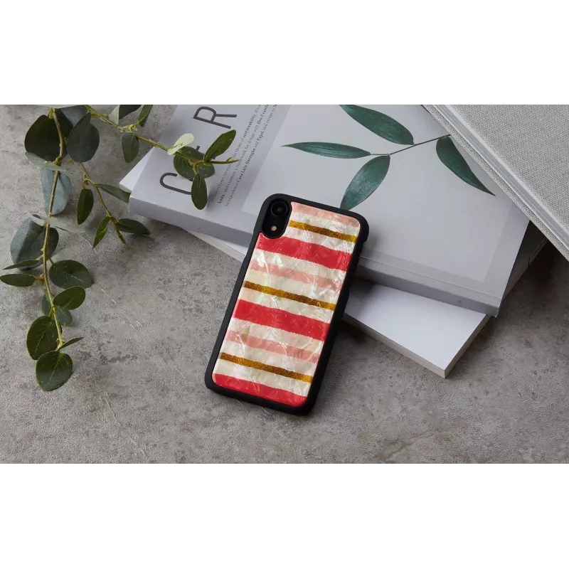 Nutitelefoni ümbris iKins iPhone XR-ile — lühike koogidisain, must