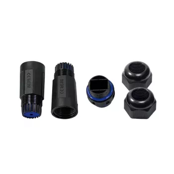 LogiLink IP68 Outdoor-Enclosure for Keystone Module and Couplers, Plastik, polüamiid, Must, IP68, 140 mm, 36 mm, 36 mm