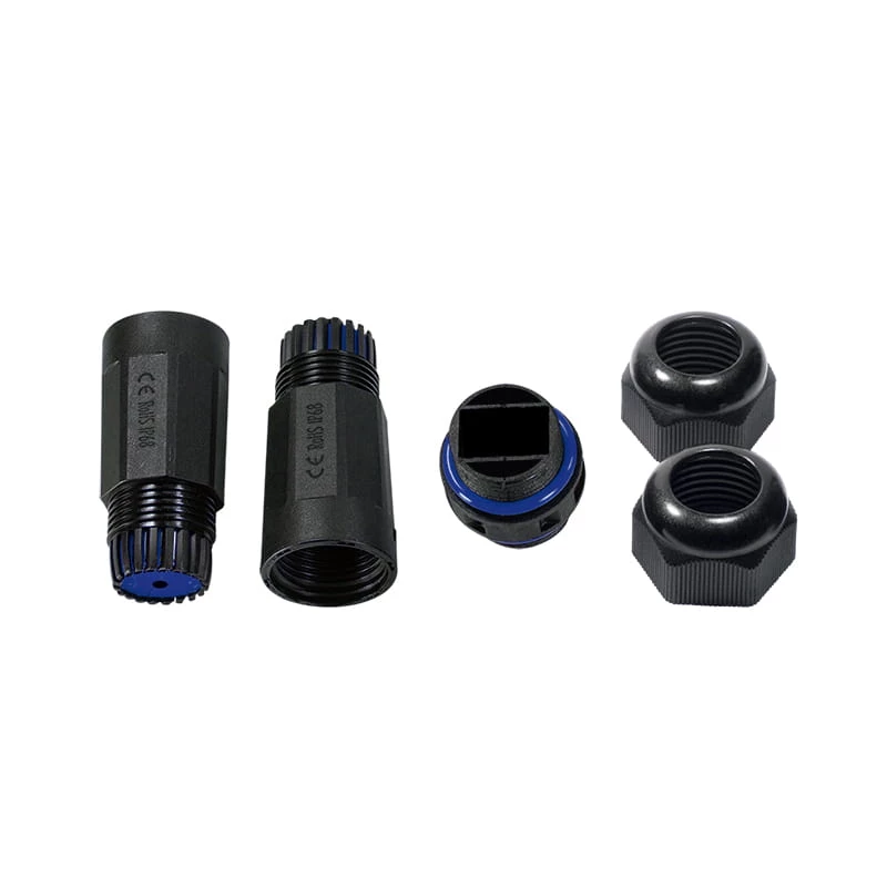 LogiLink IP68 Outdoor-Enclosure for Keystone Module and Couplers, Plastik, polüamiid, Must, IP68, 140 mm, 36 mm, 36 mm