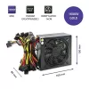 Toiteplokk QOLTEC Gaming Miner 1600W Gold, 1600 W, ATX, Kuldne tõhusus