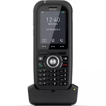 Snom M80 DECT telefonitoru kõne tuvastusega Must
