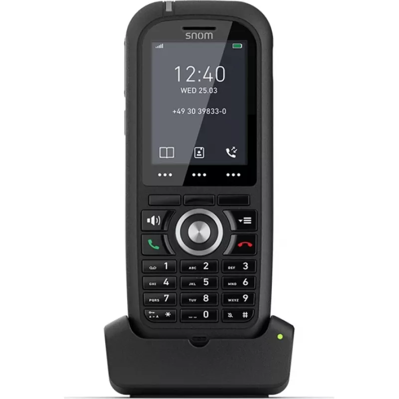 Snom M80 DECT telefonitoru kõne tuvastusega Must