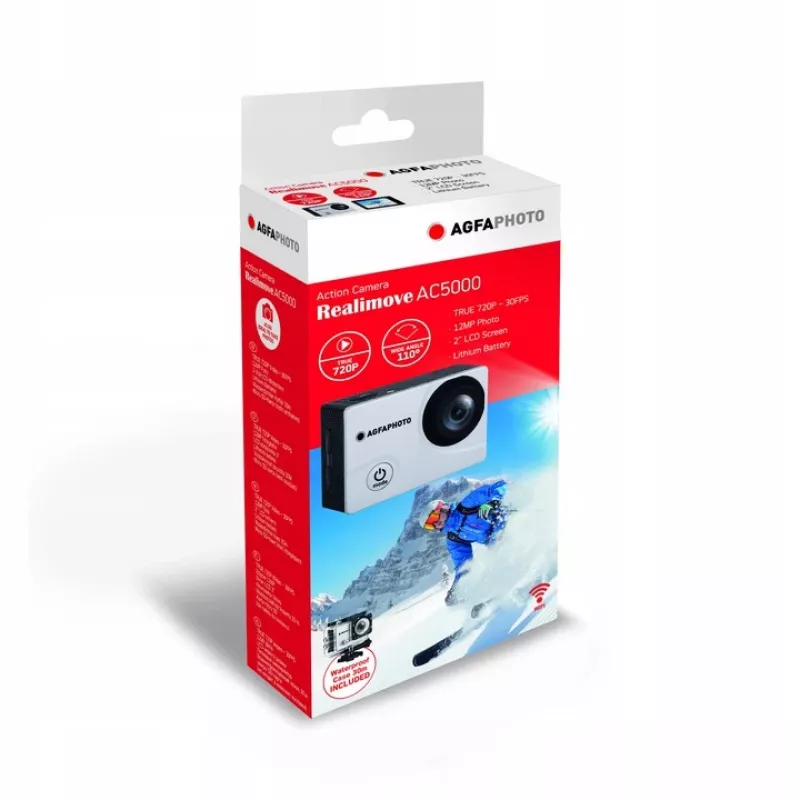 Ekstreemspordi kaamera AgfaPhoto Realimove AC5000 12 MP Full HD Wi-Fi