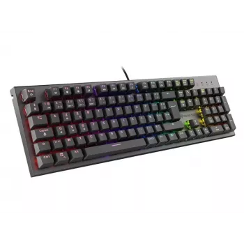 Mehaaniline mänguriklaviatuur genesis Thor 300 RGB — punased lülitid, kompaktne paigutus