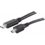 USB-kaabel S/CONN 77144-1.0 USB 2.0 1 m USB C Mini-USB B Must