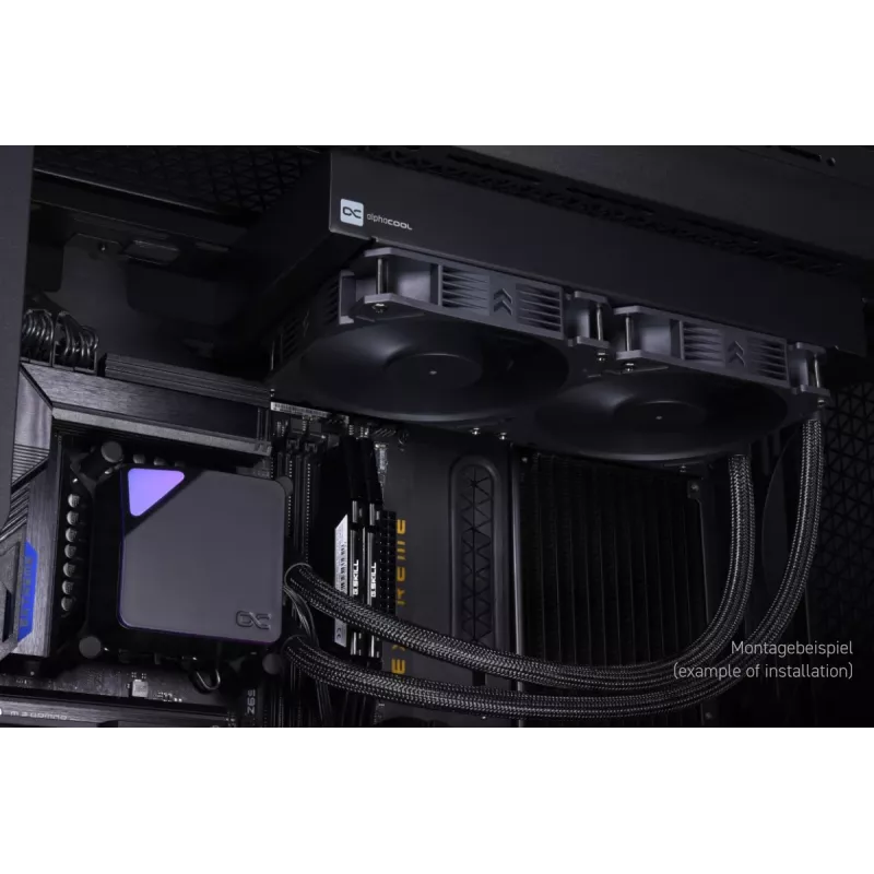 Universaalne vedelikjahutus Alphacool Core Ocean T38 AIO 280mm 14 cm Must