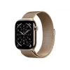 Apple Watch Series 11 GPS + Cellular 46mm kuldne titaanist korpus kuldse Milano silmusega - S/M (MFD74ZR/A)