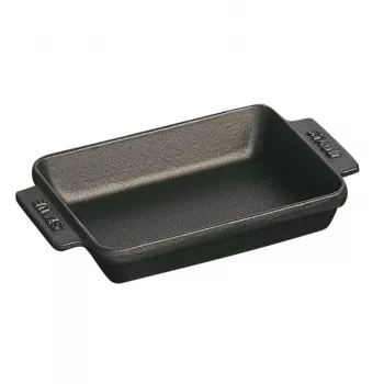 Ristkülikukujuline mini-küpsetusvorm Staub 250 ml, must