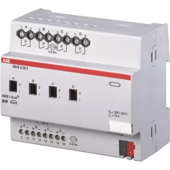 ABB SD/S4.16.1 - Schalt-/Dimm-Aktuator - 4 kanalit - Hõbedane - EN 50 090-2-2 - DC - 21 - 30 V (2CDG110080R0011)