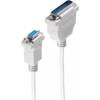 Jadaühenduskaabel ShiverPeaks BS78065-5 Hall 5m DB-9 DB-25