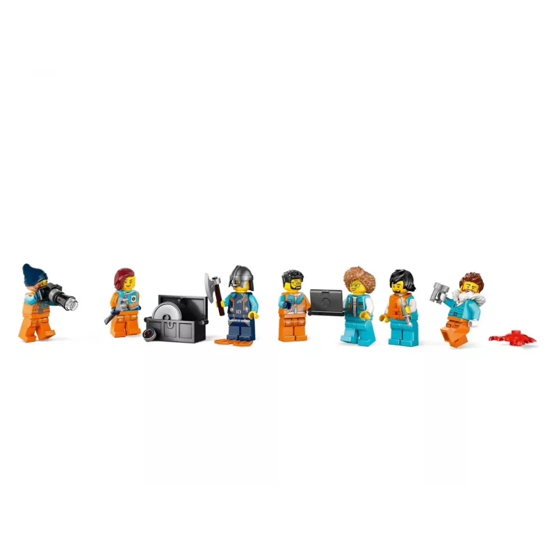 Ehituskomplekt LEGO City Arktika uurimislaev 60368 — 815 osa, 7+ aastat, 4 minifiguuri