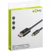 Goobay USB-C–DisplayPorti kaabel – kullatud pistikud, Ultra HD resolutsioon kuni 4k @ 60 Hz, C-tüüpi Thunderbolt 3/4 DP-adapteriga ühildatav