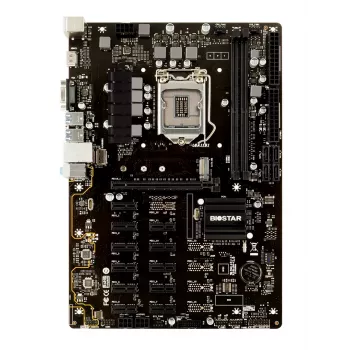 Emaplaat BIOSTAR TB360-BTC PRO 2.0 ATX Intel B360, LGA 1151, 2x DIMM DDR4 kuni 32GB, 11x PCIe x1 + 1x PCIe x16, M.2, SATA III, USB-A