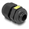 Kaabelliitmik M12 DELOCK ventilatsiooniga IP68, plastik, must, 2 tk