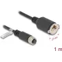 Võrgukaabel DeLOCK M12 kaabel A-kodeeritud 8 kontaktiga emane RJ45 pistikupesale Cat.5e FTP 1 m must