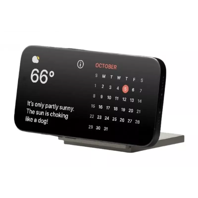 Juhtmevaba laadija native union Rise Solo Qi2 Wireless Charger Sandstone siseruumides USB nutitelefon ühilduv helehall