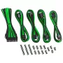 Kaablipikenduskomplekt CableMod CM-CAB-CKIT-N86KKLG-R — 8+6-kontaktilised toitepikendused, must/roheline