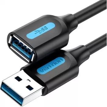 USB 3.0 pikenduskaabel Vention CBHBI, isane emasele, 3 m, must