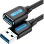 USB 3.0 pikenduskaabel Vention CBHBI, isane emasele, 3 m, must