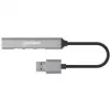 Manhattan USB-A 4-pordiline jaotur, 4x USB-A porti (1x 5 Gbps USB 3.2 Gen1 ehk USB 3.0, 3 x 480 Mbps USB 2.0), USB-toitega (välist toiteallikat pole vaja), alumiinium