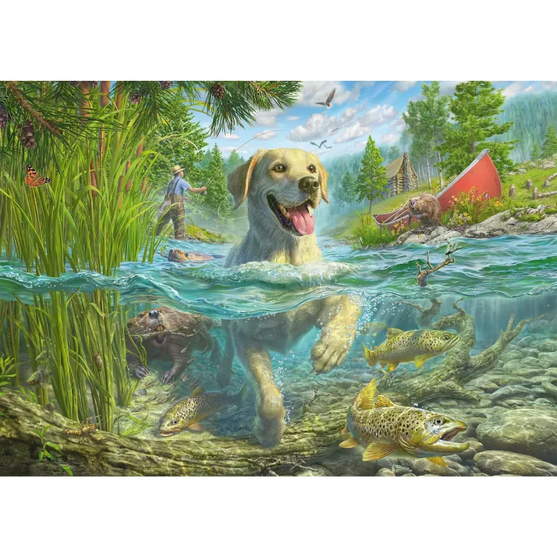 Pusle schmidt spiele Mark Fredrickson Dog Love kollane Labrador 1000 tk