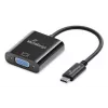 USB-C–VGA videomuundur MediaRange MRCS229 20 cm — must kaabeladapter