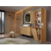 Vannitoa hoiukapp Top e shop NEL 1K DK ART KPL, tammepuu raam, 600×300×1740 mm, 5 riiulit, vabalt seisev