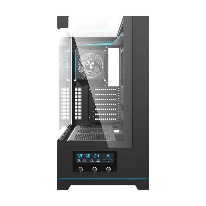 Darkflash DY450 PRO arvutikorpus (must) + 1 ventilaator