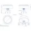 Katusepaigaldusega 5G Combo MIMO mobiilne GNSS-antenn TELTONIKA PR1KCI49 sõidukitele — mitmeribaline mobiilsideantenn integreeritud GNSS-iga