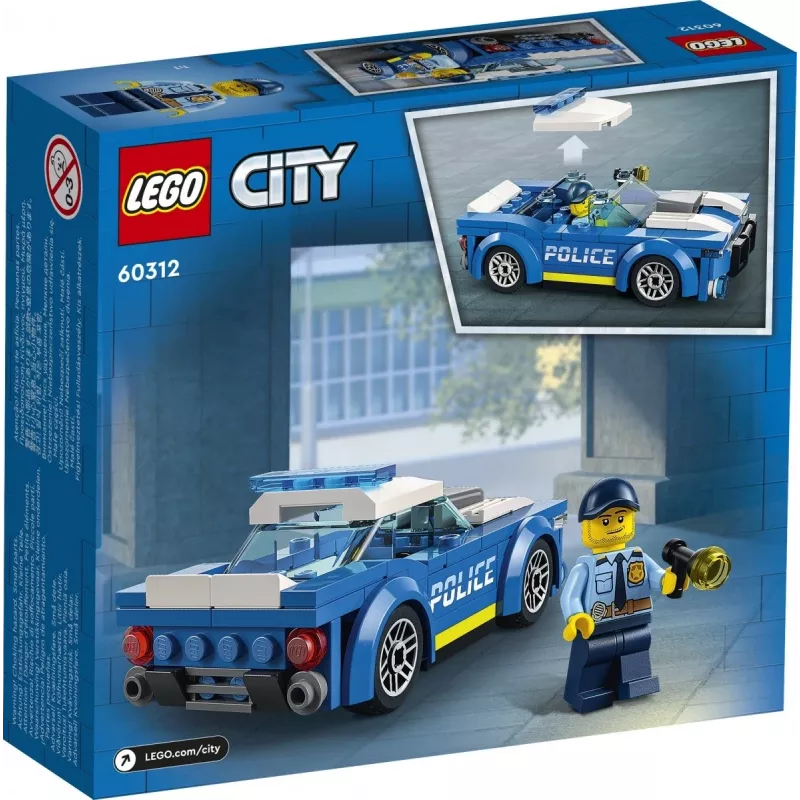 LEGO 60312 City Politseiauto Mänguasi lastele alates 5. eluaastast koos politseinik-minifiguuriga Väike kingiidee Adventures seeria jälitusmasin ehituskomplekt