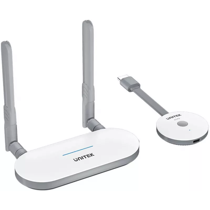 Juhtmevaba HDMI AV-signaali edastussüsteem Unitek V1183A01, saatja ja vastuvõtja, leviala kuni 50 m
