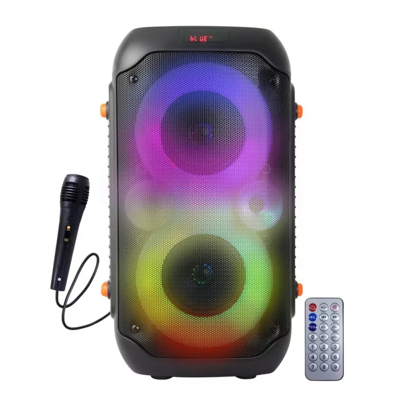 Esperanza EP156 BT FM LED RGB KARAOKE kõlar must 20W