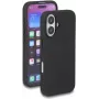 Kaitsva pehme puutetundliku silikoonümbris DELOCK iPhone 16 jaoks — Must