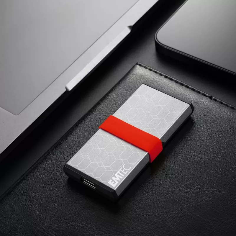 SSD Emtec 256GB Mini USB USB-C USB 3.2 Gen 2x2 Hõbedane