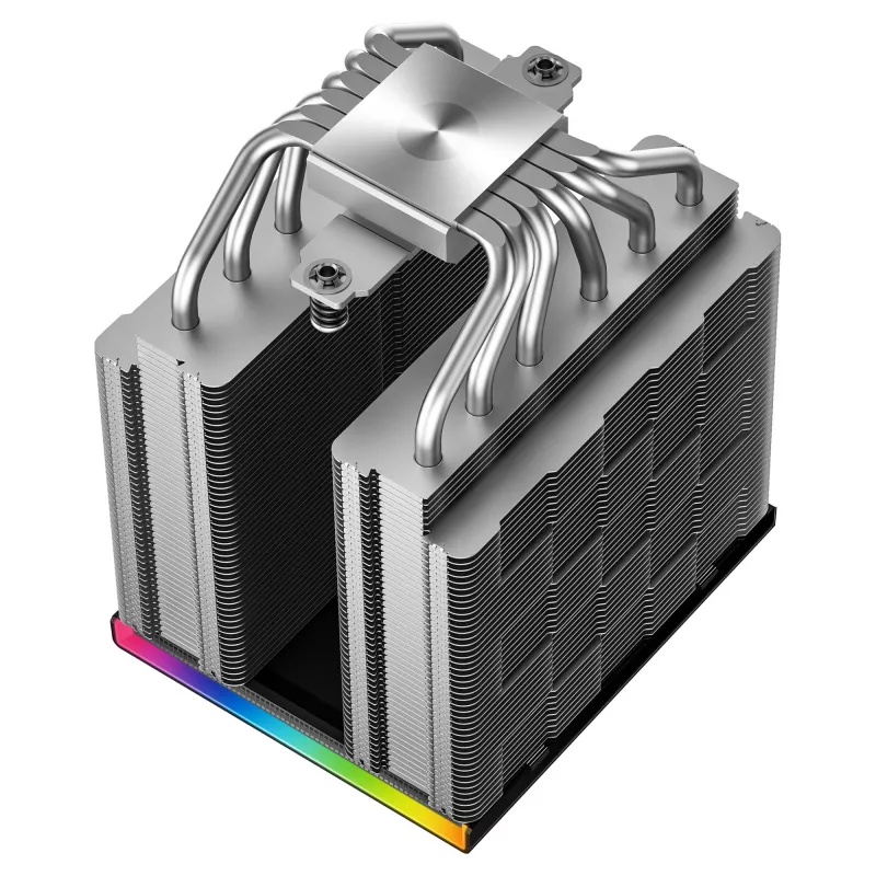 CPU õhujahuti DeepCool AK620 Digital SE, kahetorniline, 6x Ø6mm soojustoru, 2x 120mm PWM ventilaatorit, RGB, kõrgus 161 mm