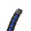 Toitekaablikomplekt CableMod C-Series PRO ModMesh 12VHPWR StealthSense must/sinine ümbrisega