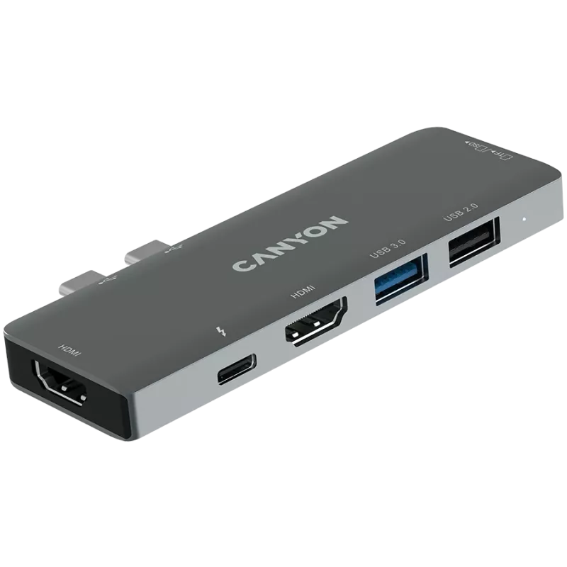 Canyon DS-5 USB 2.0 USB-C hall SD-kaardilugeja 60 Hz
