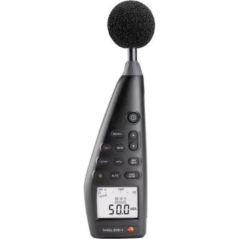 Testo 816-1 - digitaalne - A-kaalumine - C-kaalumine - kiire - aeglane - 30 - 130 dB - 1,4 dB - 0,1 dB (0563 8170)