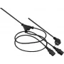 Toite Y-kaabel helos 262674 — 2,0 m, 2× IEC C13 kuni 1× IEC C14, must