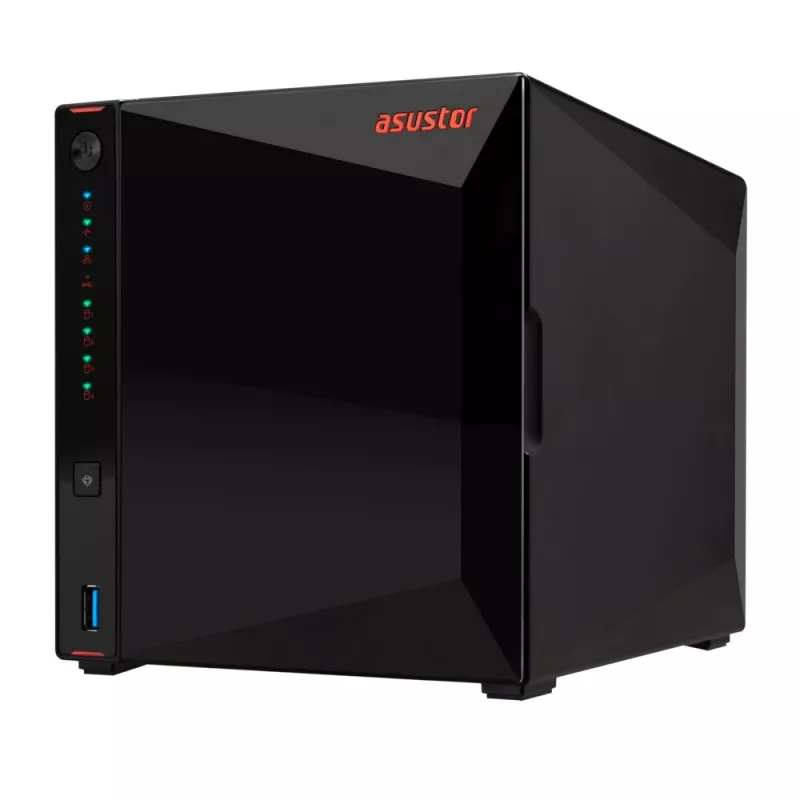Asustor AS5404T NAS/võrgusalvesti Intel® Celeron® N5105 4 GB DDR4 0 TB ADM Must