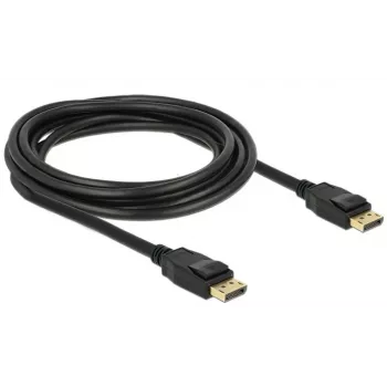Delock - DisplayPorti kaabel - DisplayPort (M) DisplayPorti (M) - 3 m - riiviga - must