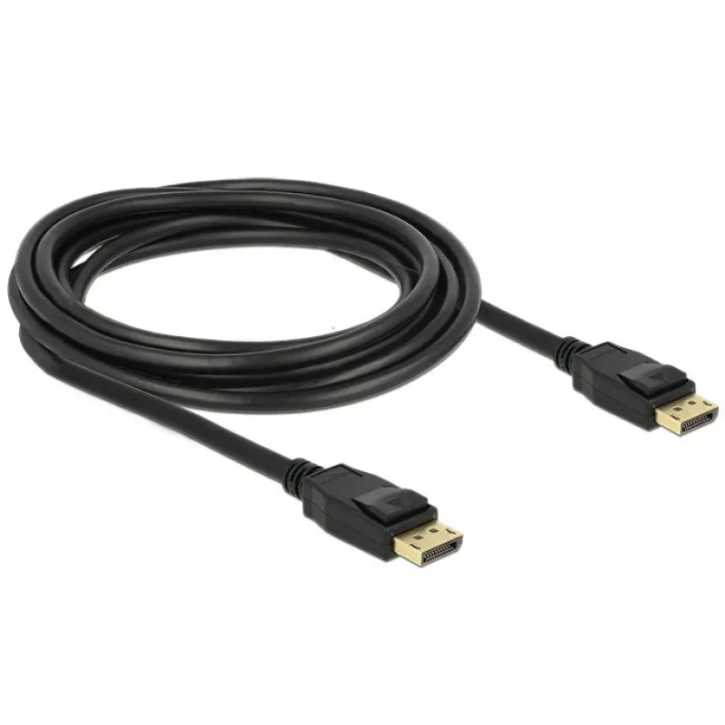 Delock - DisplayPorti kaabel - DisplayPort (M) DisplayPorti (M) - 3 m - riiviga - must