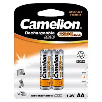 Laetavad Ni-MH AA/HR6 patareid CAMELION 2500 mAh, 2 tk