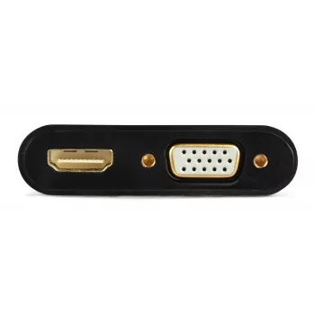 HDMI-VGA adapter GEMBIRD A-HDMIM-HDMIFVGAF-01, HDMI-isane VGA-väljundisse, 0,15 m, must