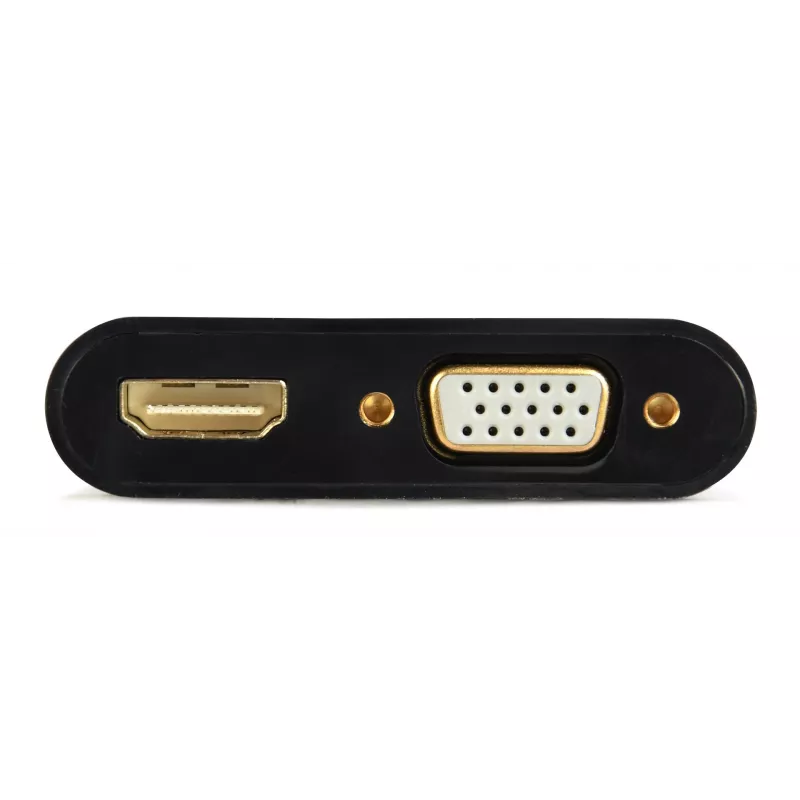 HDMI-VGA adapter GEMBIRD A-HDMIM-HDMIFVGAF-01, HDMI-isane VGA-väljundisse, 0,15 m, must