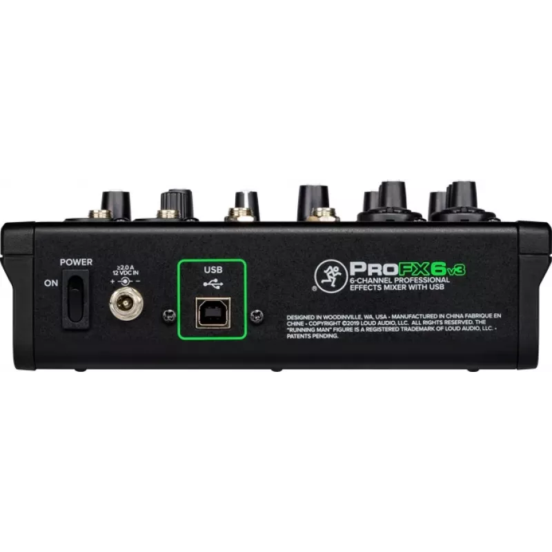 Mikser Mackie ProFX6v3 kompaktne 6-kanaliline analoogmikser USB-liidesega