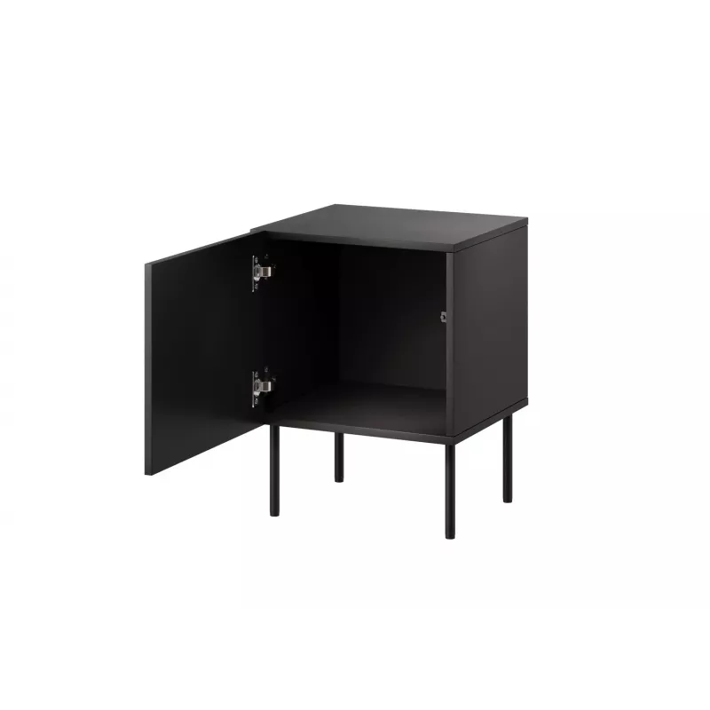 Öökapp Cama Meble SIENA komplekt 2 tk, 44,5×40×59 cm, must matt, MDF ja puitlaastplaat