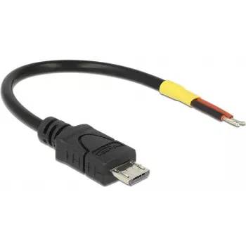 USB-kaabel DeLOCK 82697 Micro-USB B 0,1 m Must